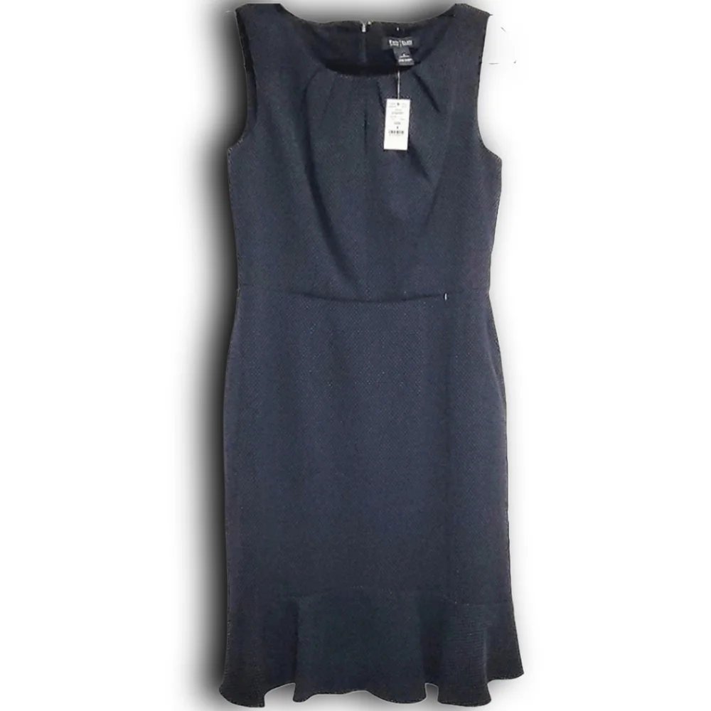 White House Black Market Sheath Dress with Ruffled Bottom Size 4 - Picture 2 of 12